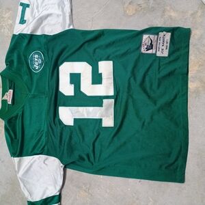 Green and White Football Jersey